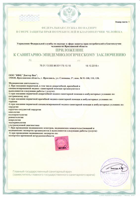 Гигиенический сертификат (страница 2)